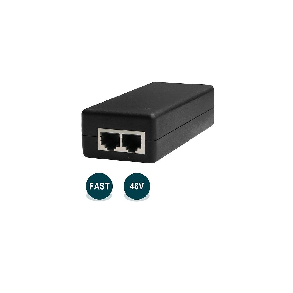 PoE-инжектор Wi-Tek WI-POE55-48V-60W для подключения устройств, поддерживающих стандарт PoE 802.3at/af/bt на скоростях до 1000Мбит/c