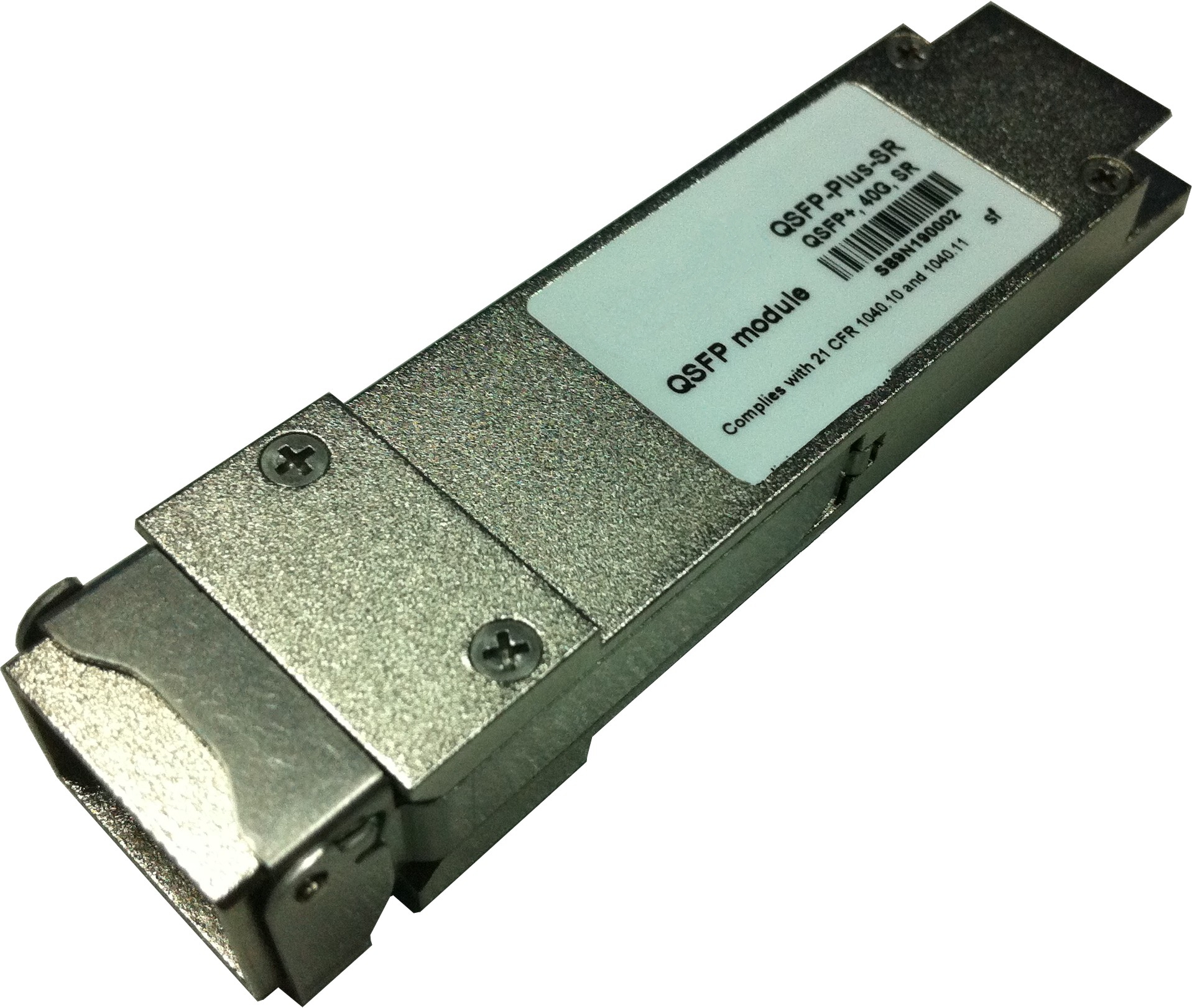 Модуль QSFP+, 40G, SR4, 100m/150m, MPO