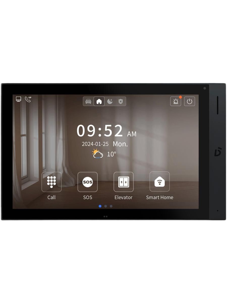 Монитор IP-видеодомофона Dnake H618W/F, Android, PoE, Wi-Fi, 10 дюймов, встроенный в стену монтаж