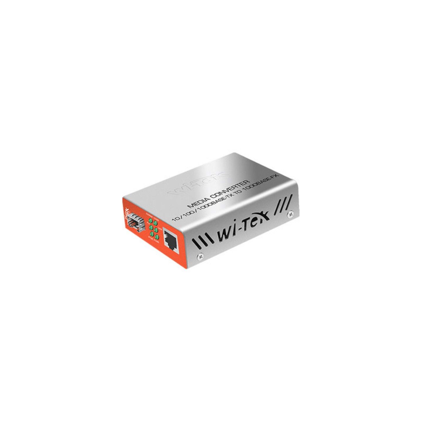 Медиаконвертер WI-MC111GP, 1000-Base-T c PoE 802.3af/at 1000Base-FX с портом SC, для SM и MM оптоволокна