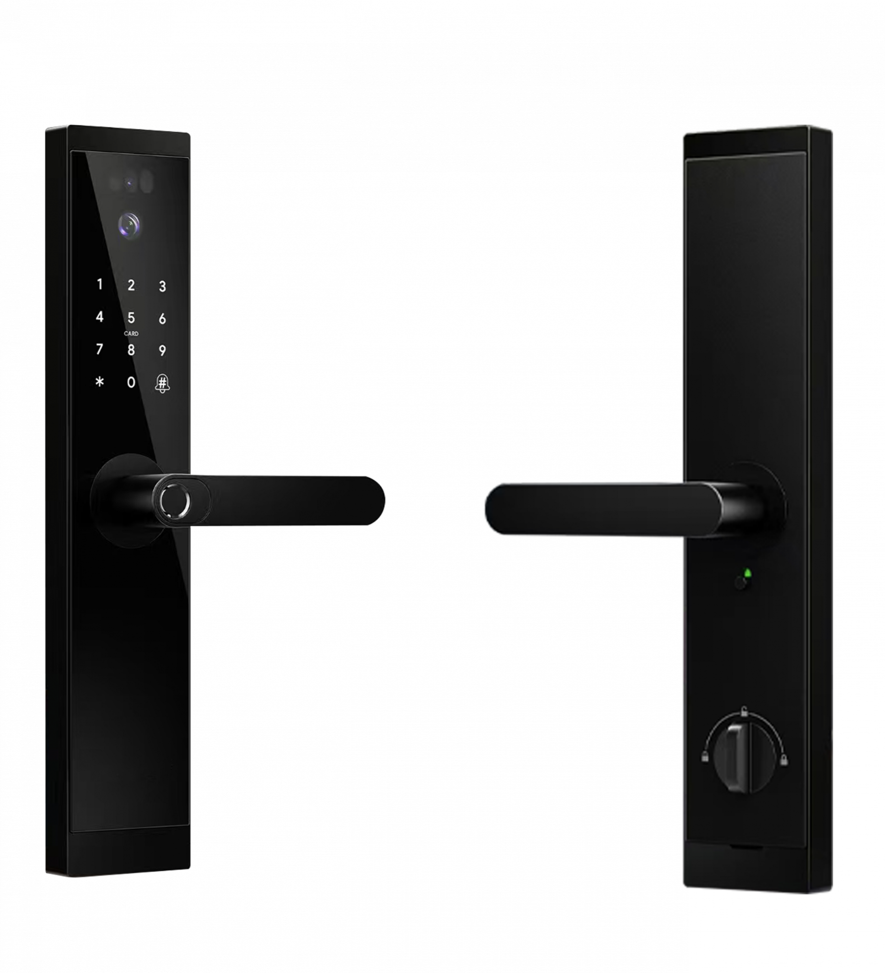 Умный замок Teldis S100PM, чёрный, c Wi-Fi, распознаванием по лицу, сканером отпечатка пальца и вен ладони
