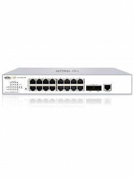 Коммутатор управляемый Wi-Tek WI-CMS318GF, уровень L2, порты 16GbE-T + 2GbE-X SFP + 1консольный порт