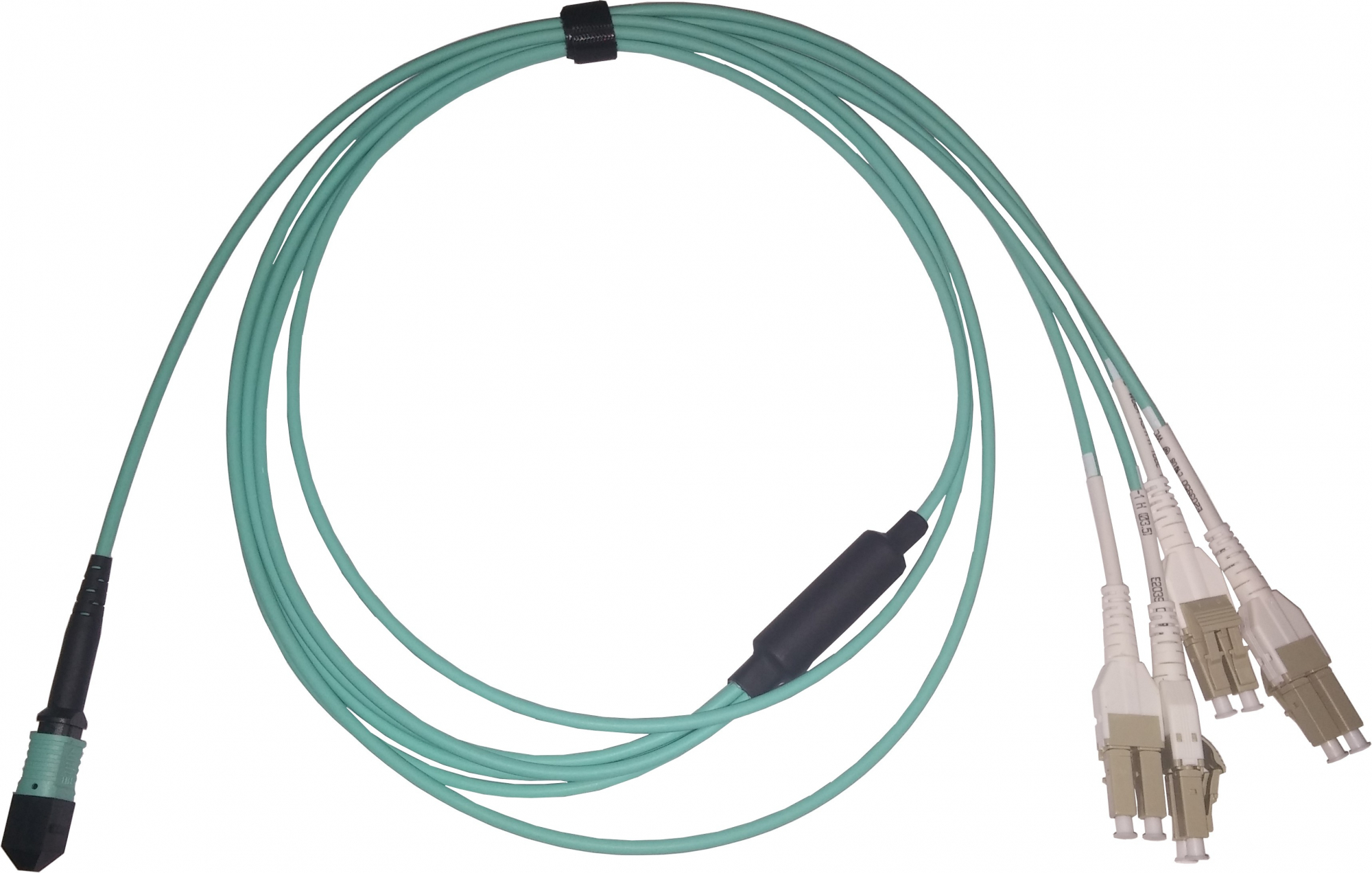 Кабель MPO-4xduplex LC, MM, OM3, 8 жил, 5 метров