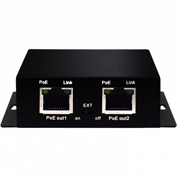 Повторитель PoE Wi-Tek WI-PE31E, 1FE PoE-вход + 2FE PoE-выхода