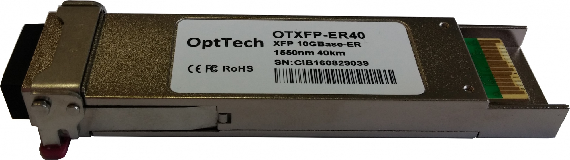 Модуль XFP, 10GBase-ER, 1550nm, 40km