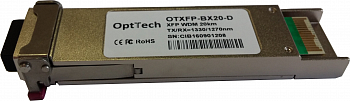 Модуль XFP, WDM, TX/RX=1330/1270nm, 20km