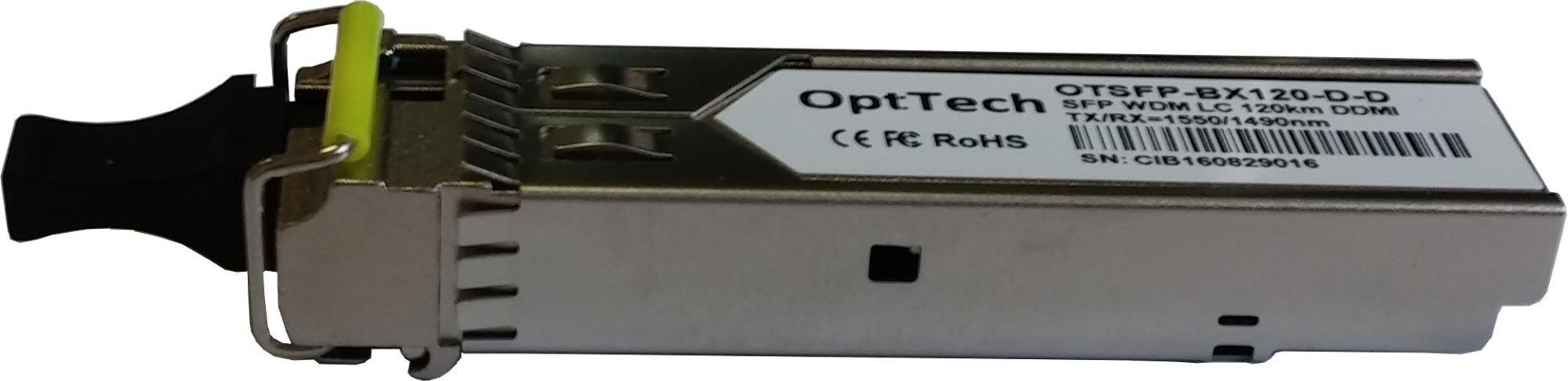 Модуль SFP, WDM, TX/RX=1550/1490nm, LC, 140km, DDMI