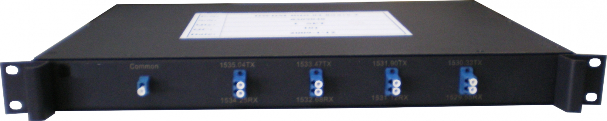 Мультиплексор DWDM, одно волокно, 4 канала, 8 длин волн с 1529.55нм по 1535.04нм, Type 2, LC