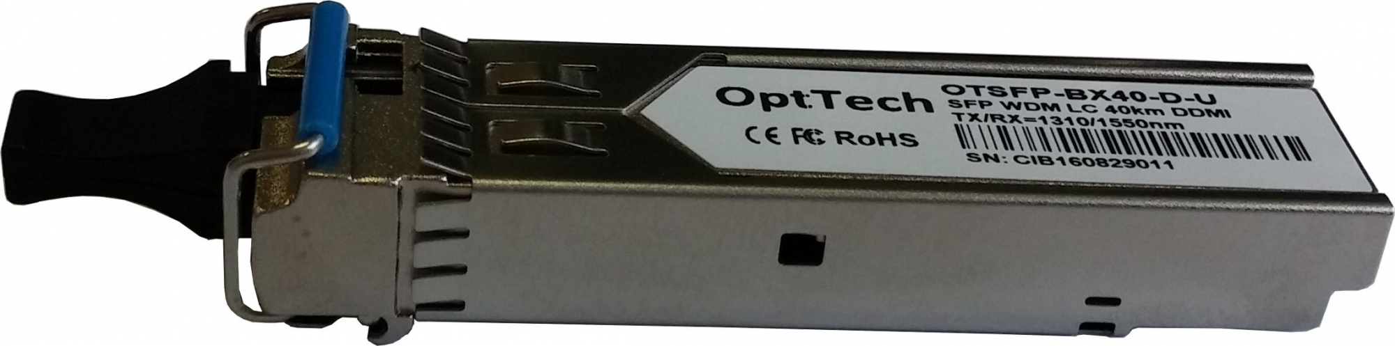 Модуль SFP, WDM, TX/RX=1310/1550nm, LC, 40km, DDMI