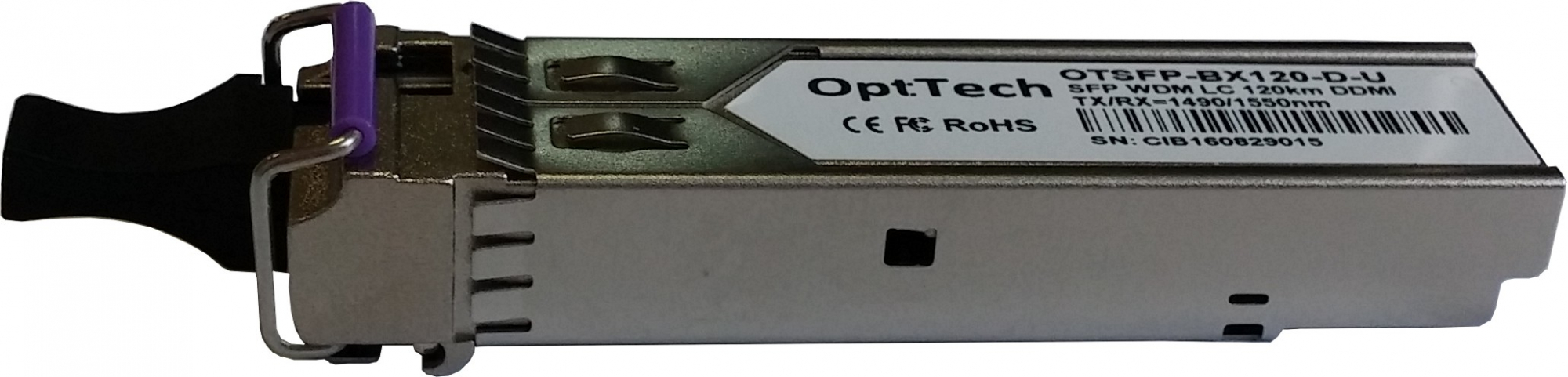 Модуль SFP, WDM, TX/RX=1490/1550nm, LC, 140km, DDMI